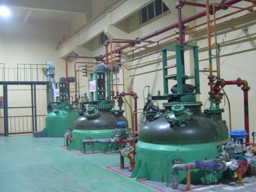 我公司聚丙烯酰胺生產車間反應釜