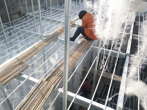 電池廠軟性填料安裝施工現場